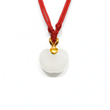 24K Hetian Jade Necklace (Apple)