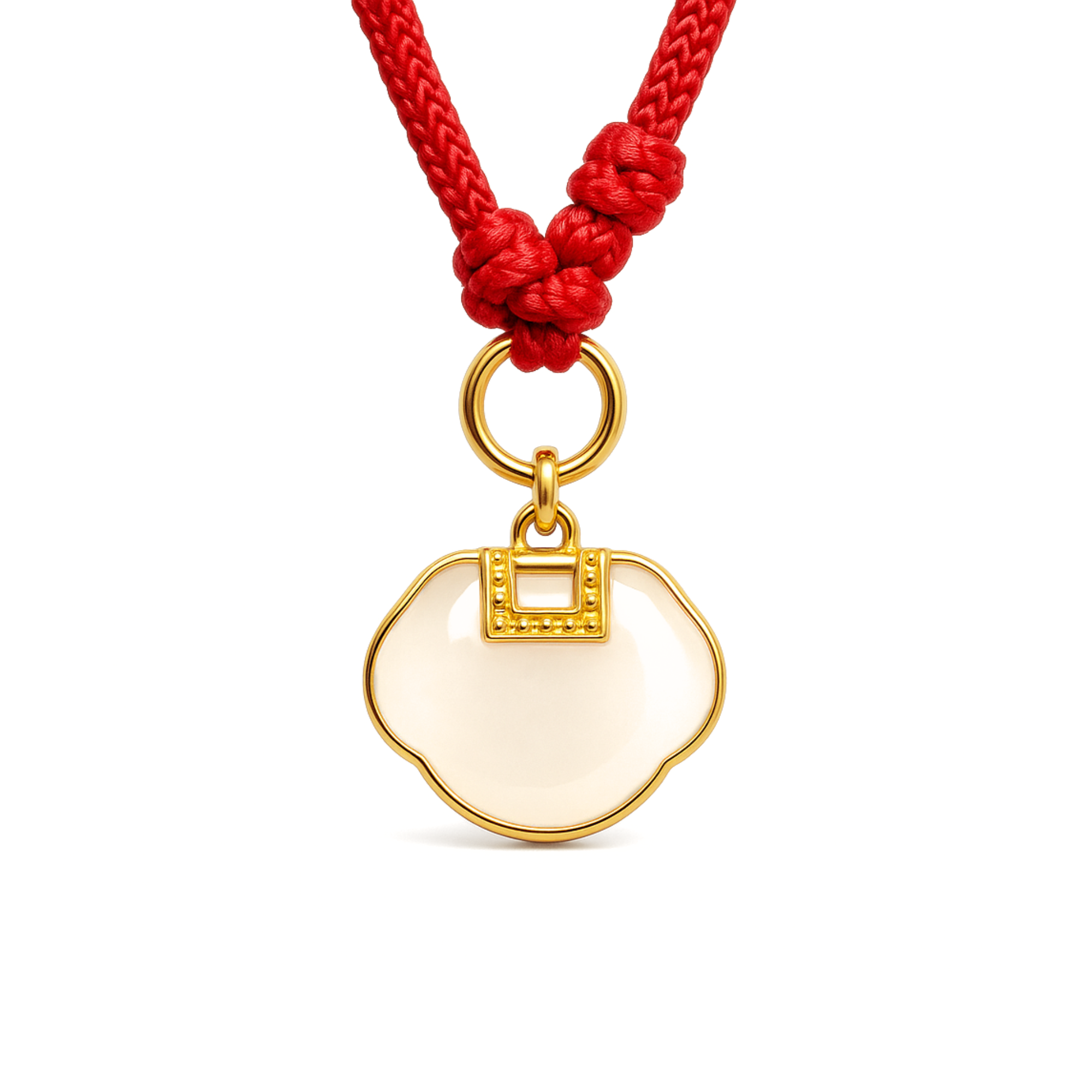 24K Hetian Jade Pendant (auspicious cloud)