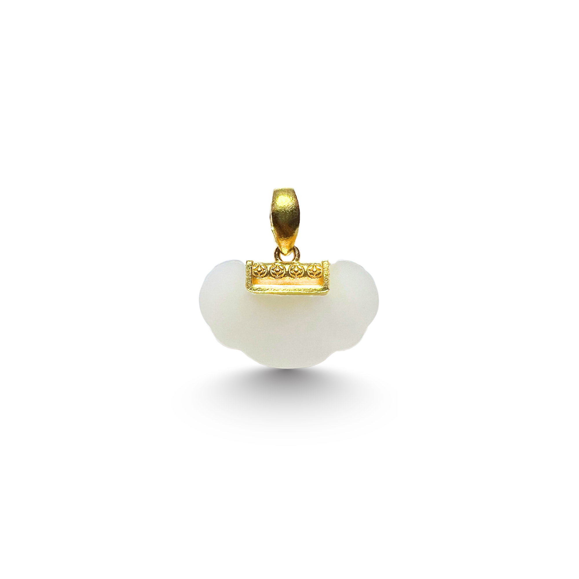 24K Hetian Jade Pendant (auspicious cloud)