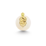 24K Hetian Jade Pendant (Peace buckle)