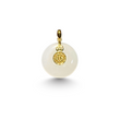24K Hetian Jade Pendant (Peace buckle)