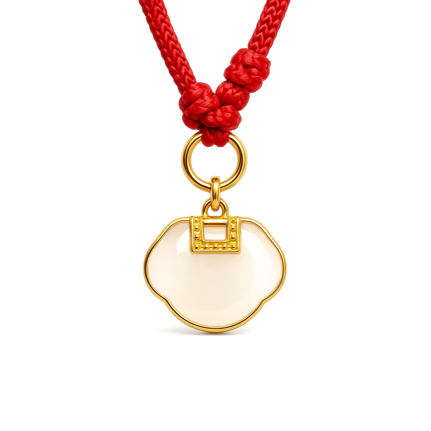 24K Hetian Jade Pendant (auspicious cloud)