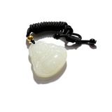 24K Hetian Jade Necklace (Laughing Buddha)