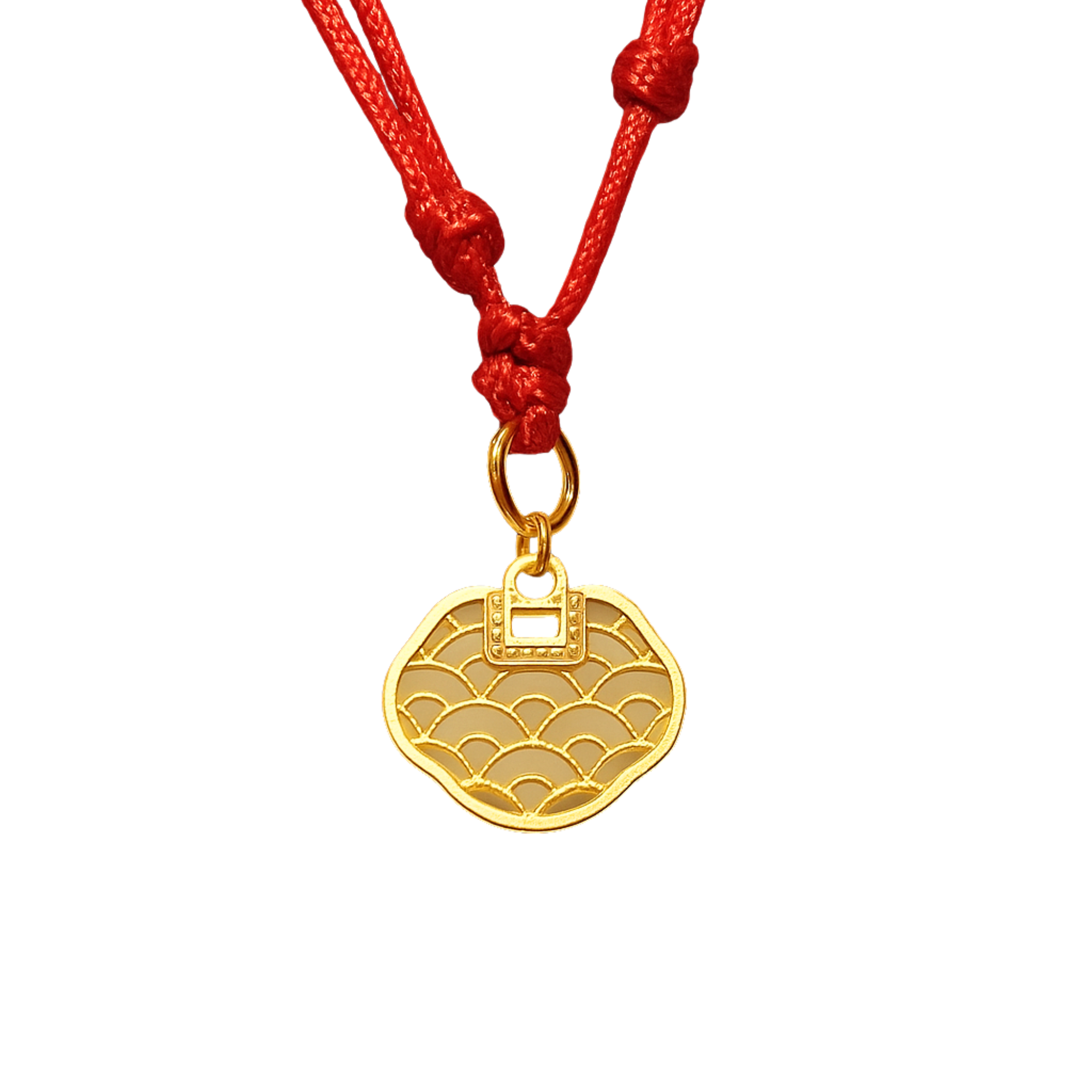 24K Hetian Jade Pendant (auspicious cloud)