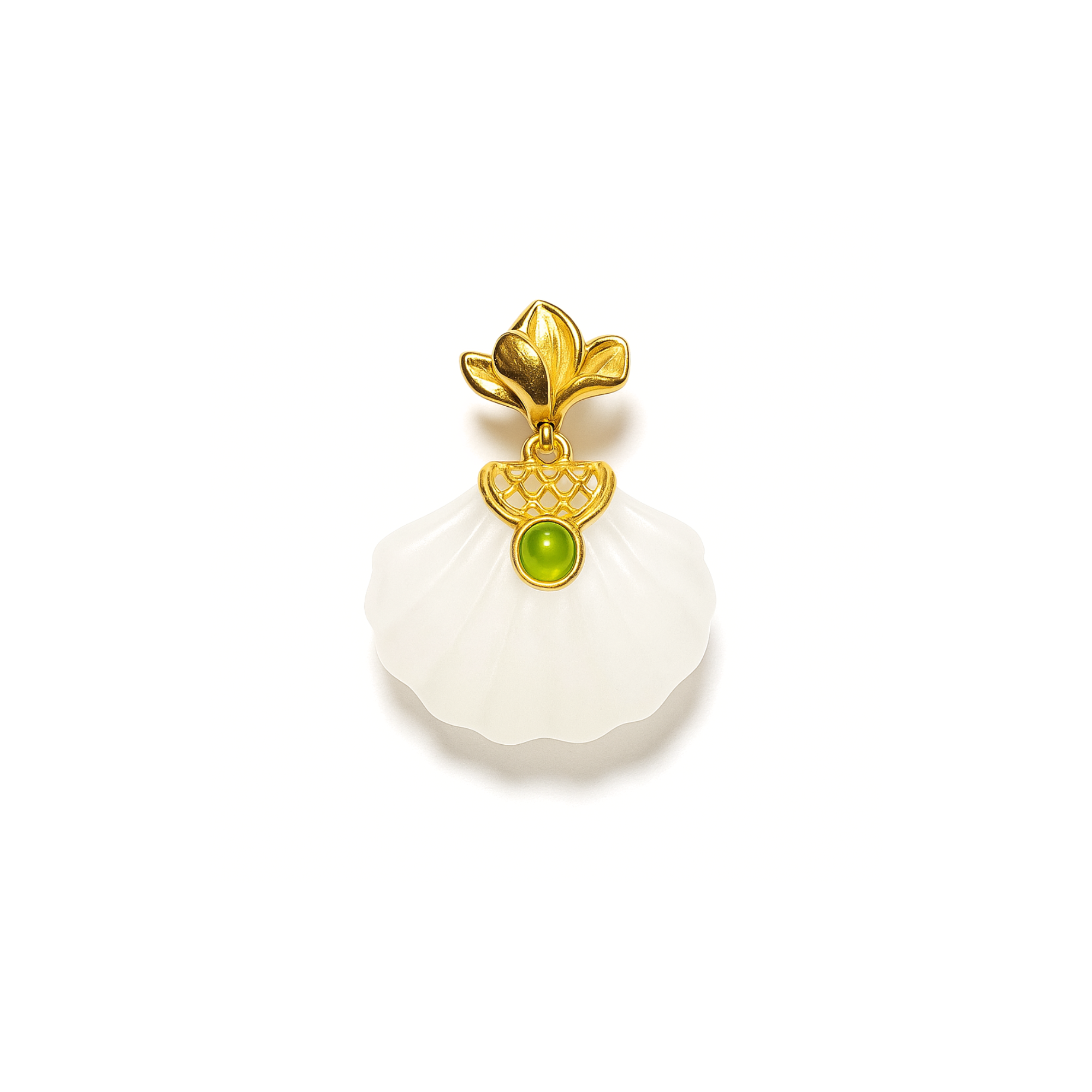 24K Hetian Jade Pendant (Shell)