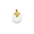 24K Hetian Jade Pendant (Peace Buckle)