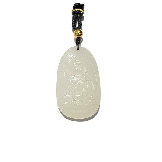 24K Hetian Jade Necklace (Buddha)