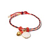 24K Gold Bracelet (Hetian Jade, lucky charm)