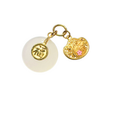 24K Chinese Zodiac Hetian Jade Gold Charm (Rat)
