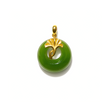 24K Hetian Jade Pendant (Peace buckle)