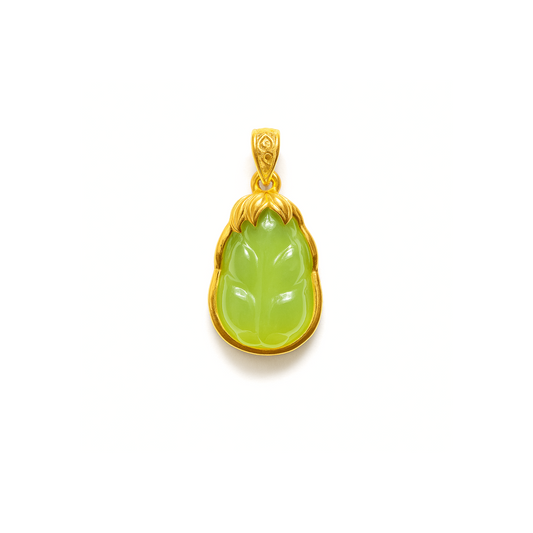 24K Hetian Jade Pendant