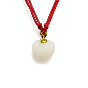 24K Hetian Jade Necklace (Apple)