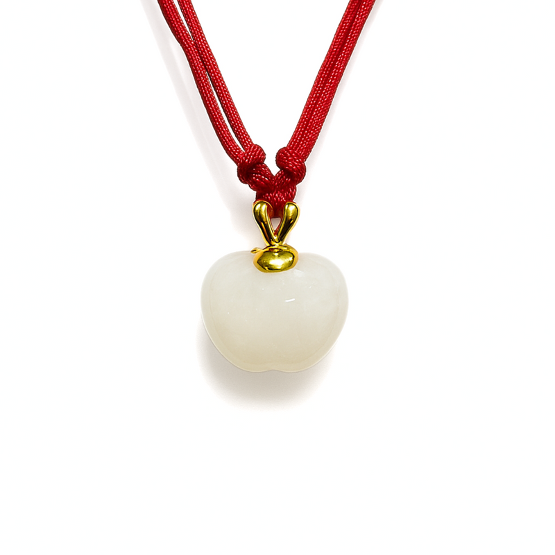 24K Hetian Jade Necklace (Apple)