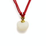24K Hetian Jade Necklace (Apple)