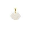 24K Hetian Jade Pendant (Peace buckle)