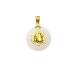 24K Hetian Jade Zodiac Pendant (Horse)