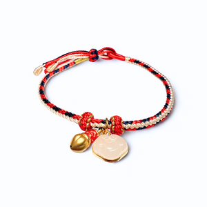 24K Gold Bracelet (Hetian Jade, lucky charm)