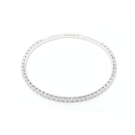 Lab Grown Round Brilliant Diamond Tennis Bangle