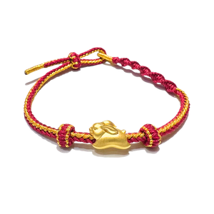 24 Gold Bracelet Chinese Zodiac (Rabbit)