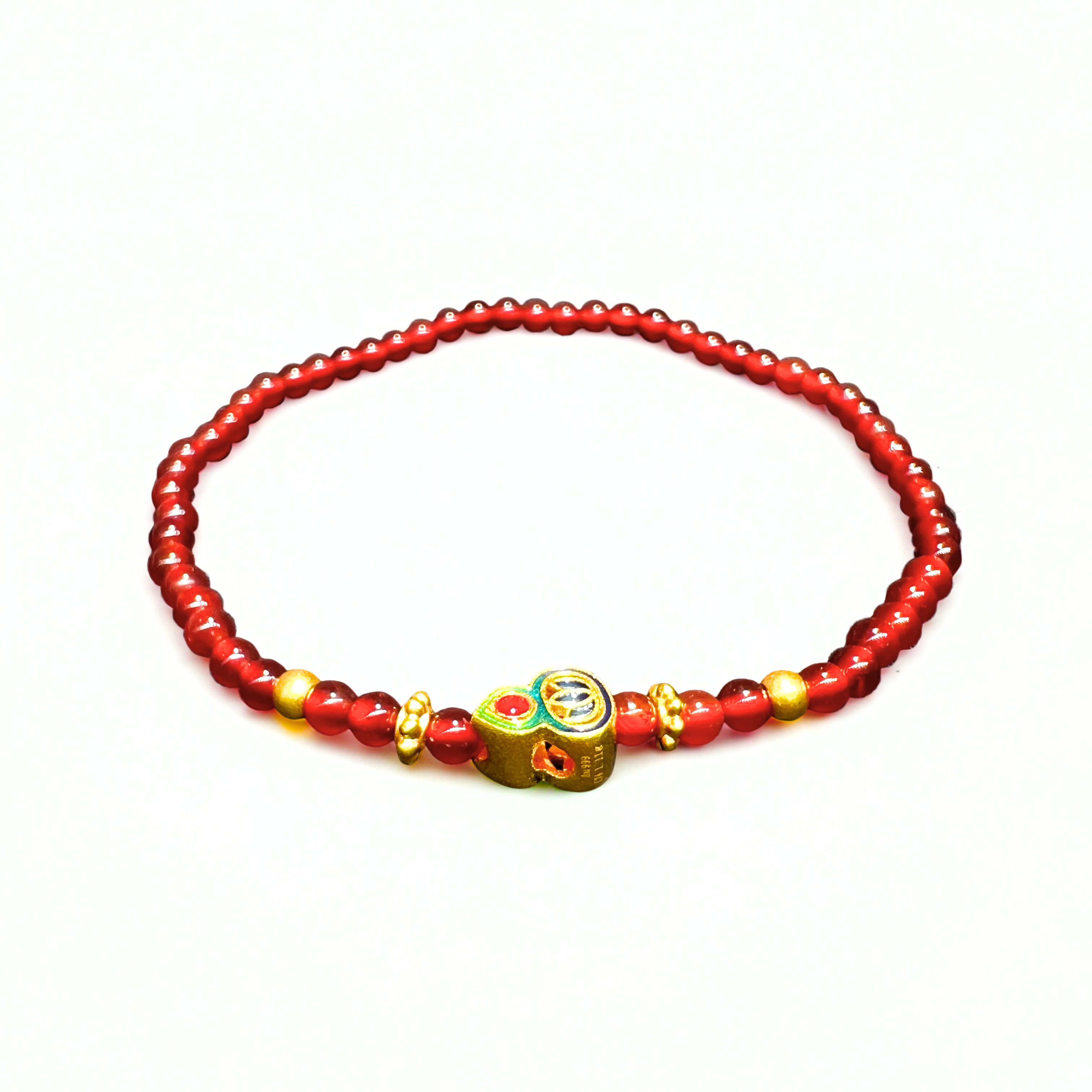 24K Gold Agate Bracelet (Calabash)