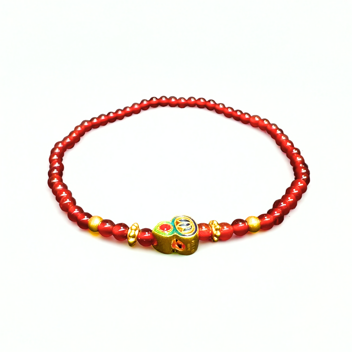 24K Gold Agate Bracelet (Calabash)