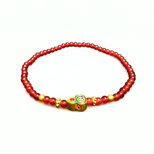 24K Gold Agate Bracelet (Calabash)
