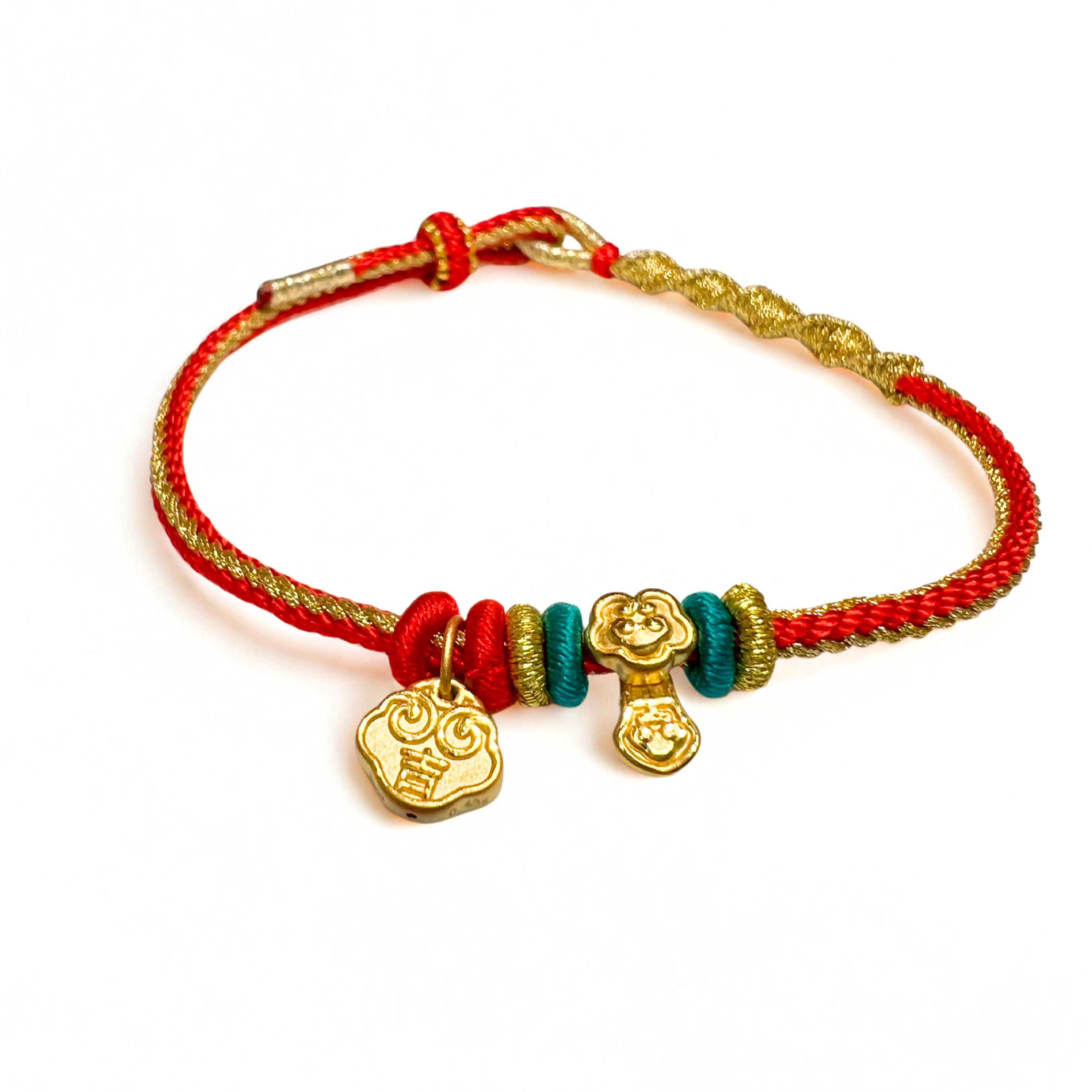 24K Gold Bracelet (Coin, Lucky charm)