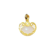 24K Hetian Jade Pendant (Auspicious Cloud)