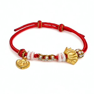 24K Gold Bracelet (Lotus, Sycee)