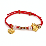 24K Gold Bracelet (Lotus, Sycee)