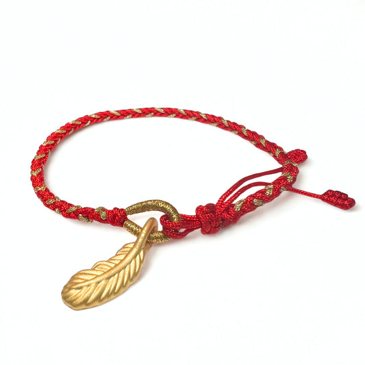 24K Gold Feather Bracelet
