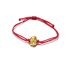 24 Gold Bracelet Chinese Zodiac(Snake)