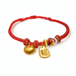 24K Gold Bracelet (Money bag, Lucky charm)