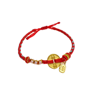 24 Gold Bracelet (Coin, Lucky charm)