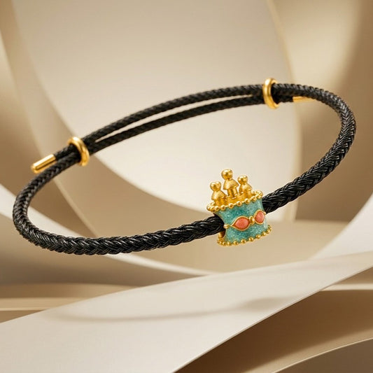 24k Gold Crown Charm