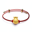 24K Gold Money Bag Charm Bracelet