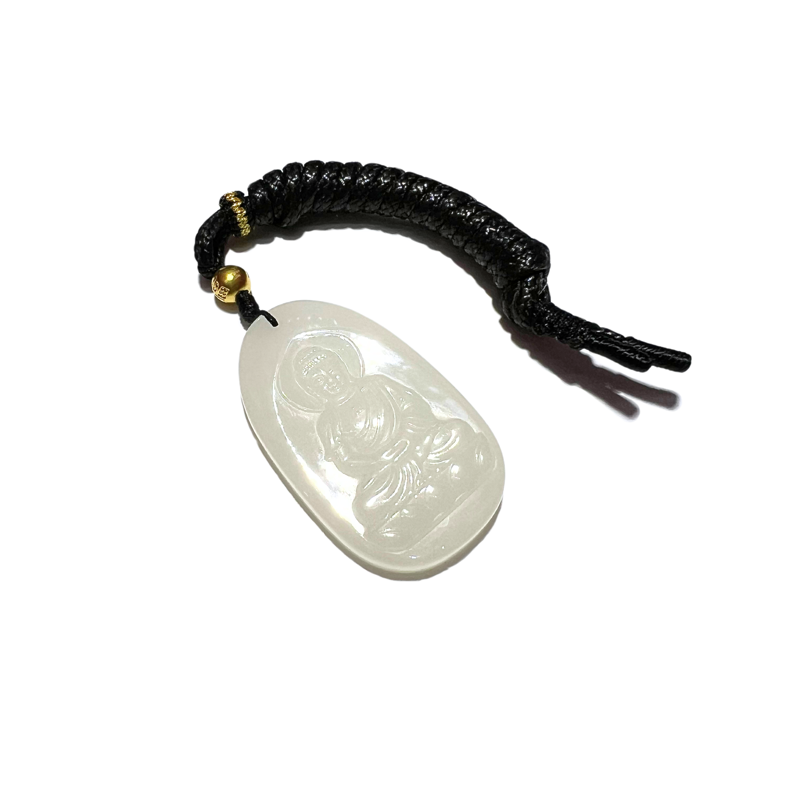 24K Hetian Jade Necklace (Buddha)