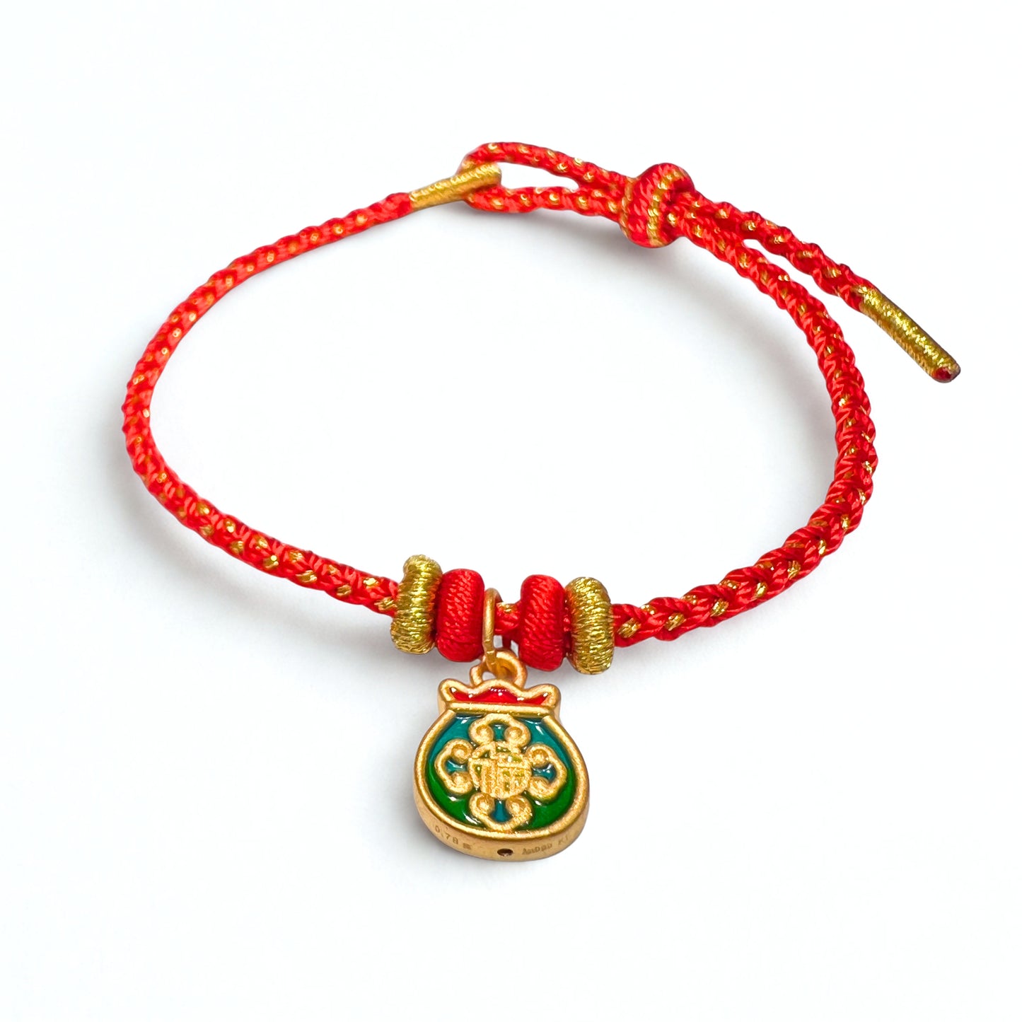 24K Gold Fortune Bag Bracelet