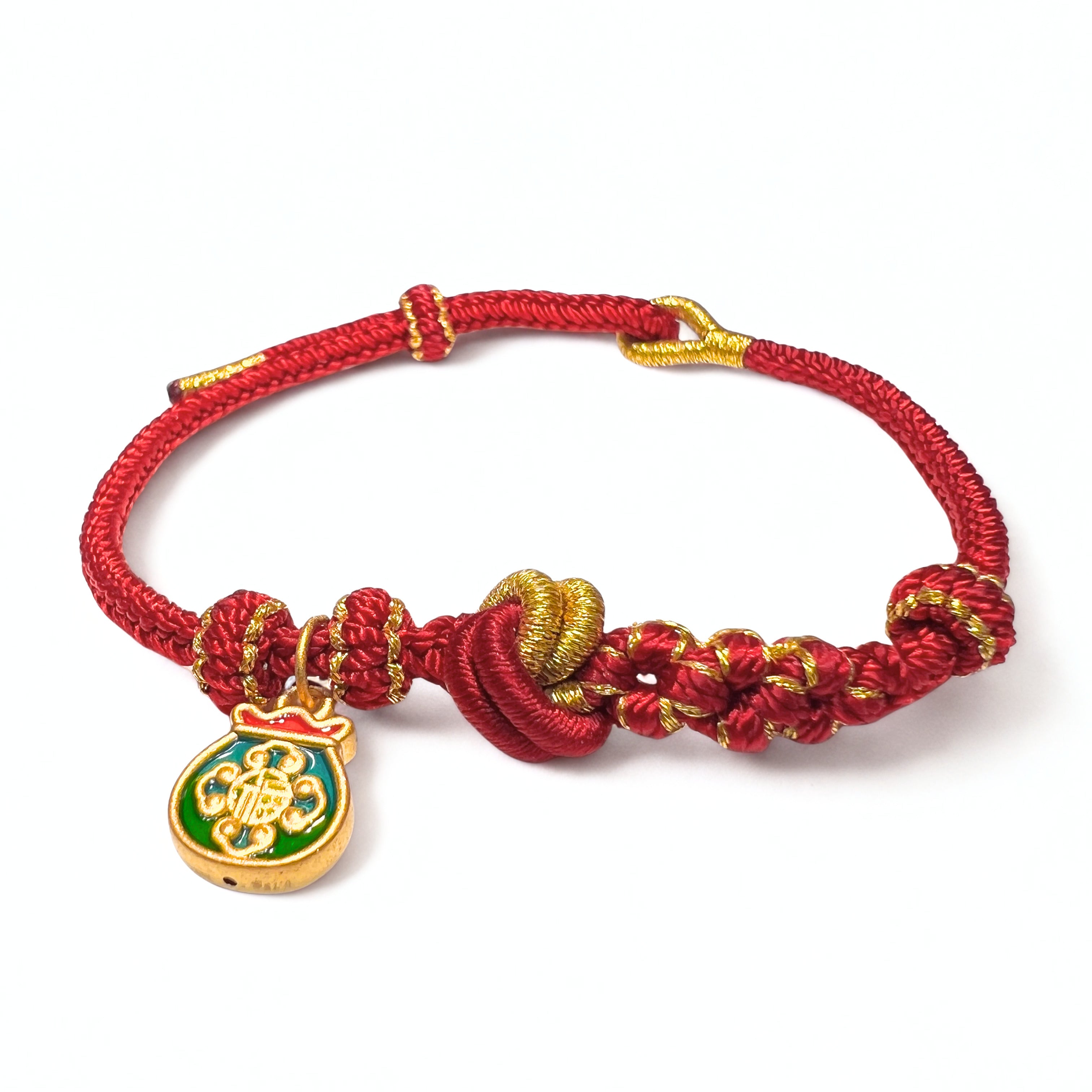 24K Gold Fortune Bag Bracelet