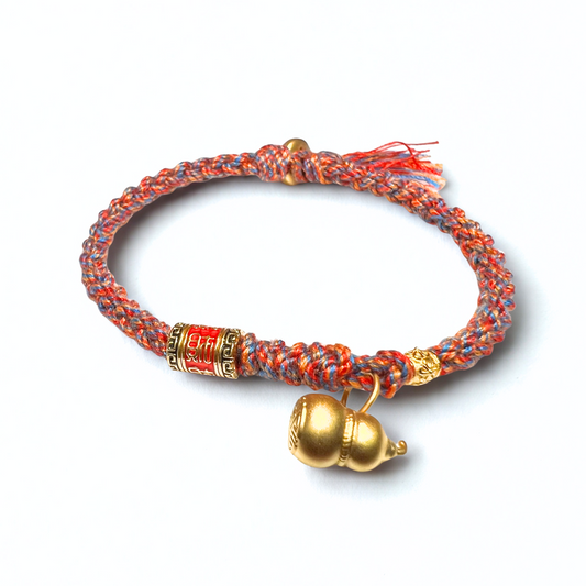 24K Gold Bracelet (Calabash, Wealth Charm)