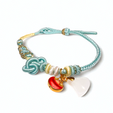 24K Gold Hetian Jade Bracelet (Sycee)