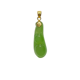 24K Hetian Jade Pendant (Bean)