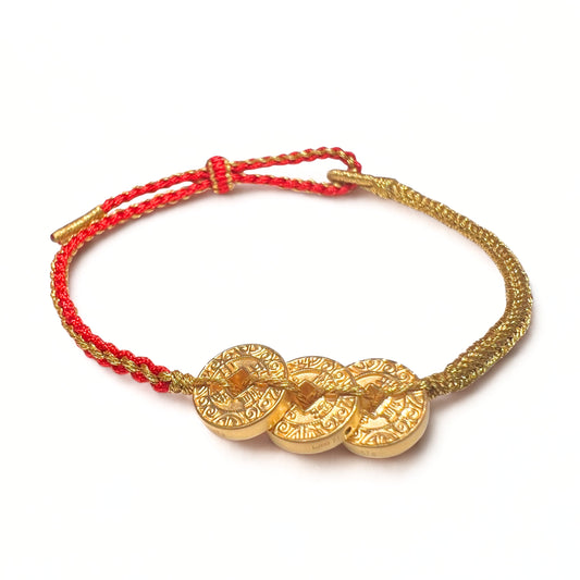 24K Gold Coins Bracelet