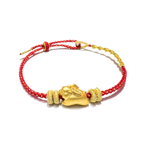 24 Gold Bracelet Chinese Zodiac (Rabbit)