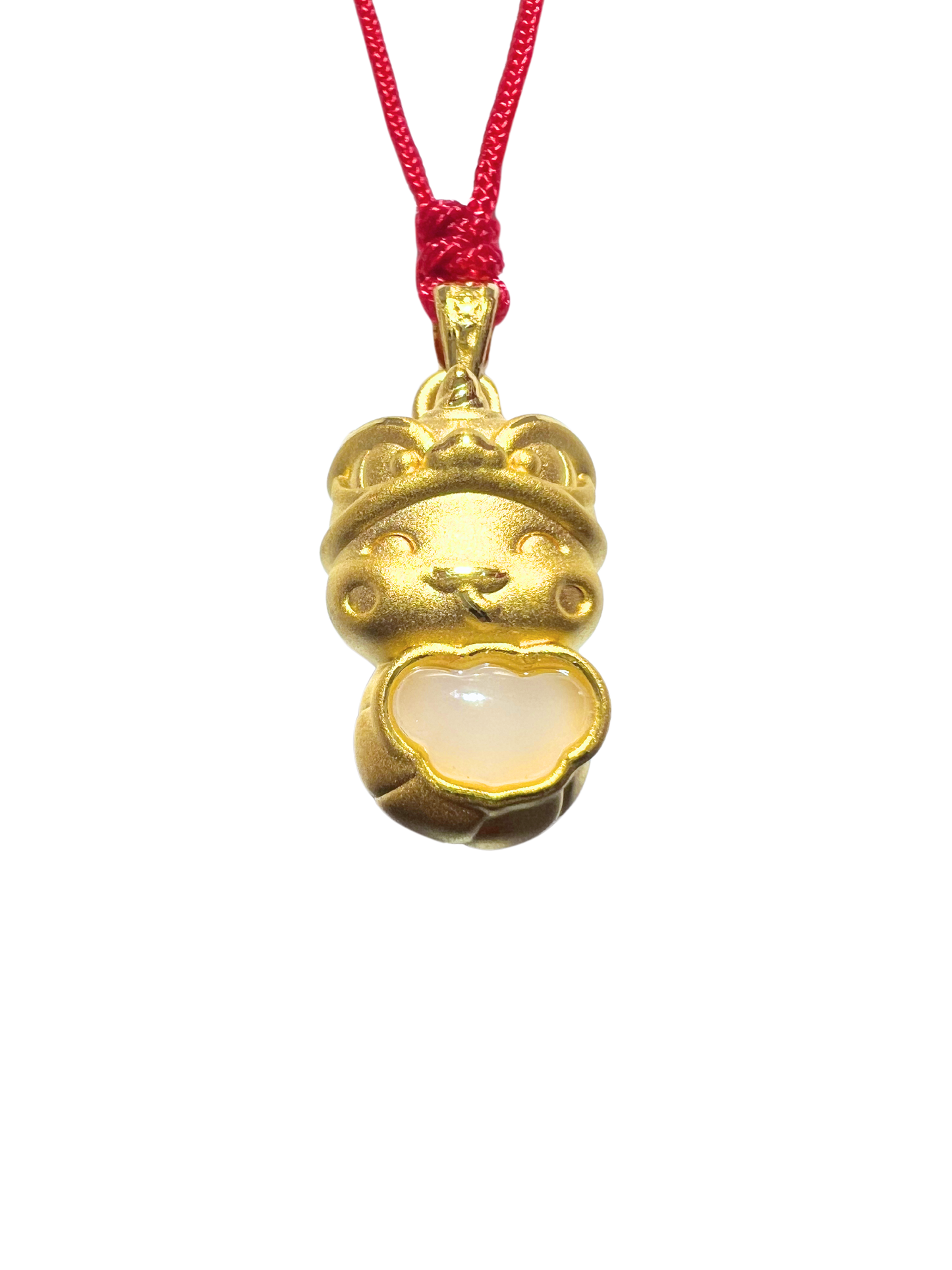 24K Hetian Jade Necklace (Lion Dance Snake)