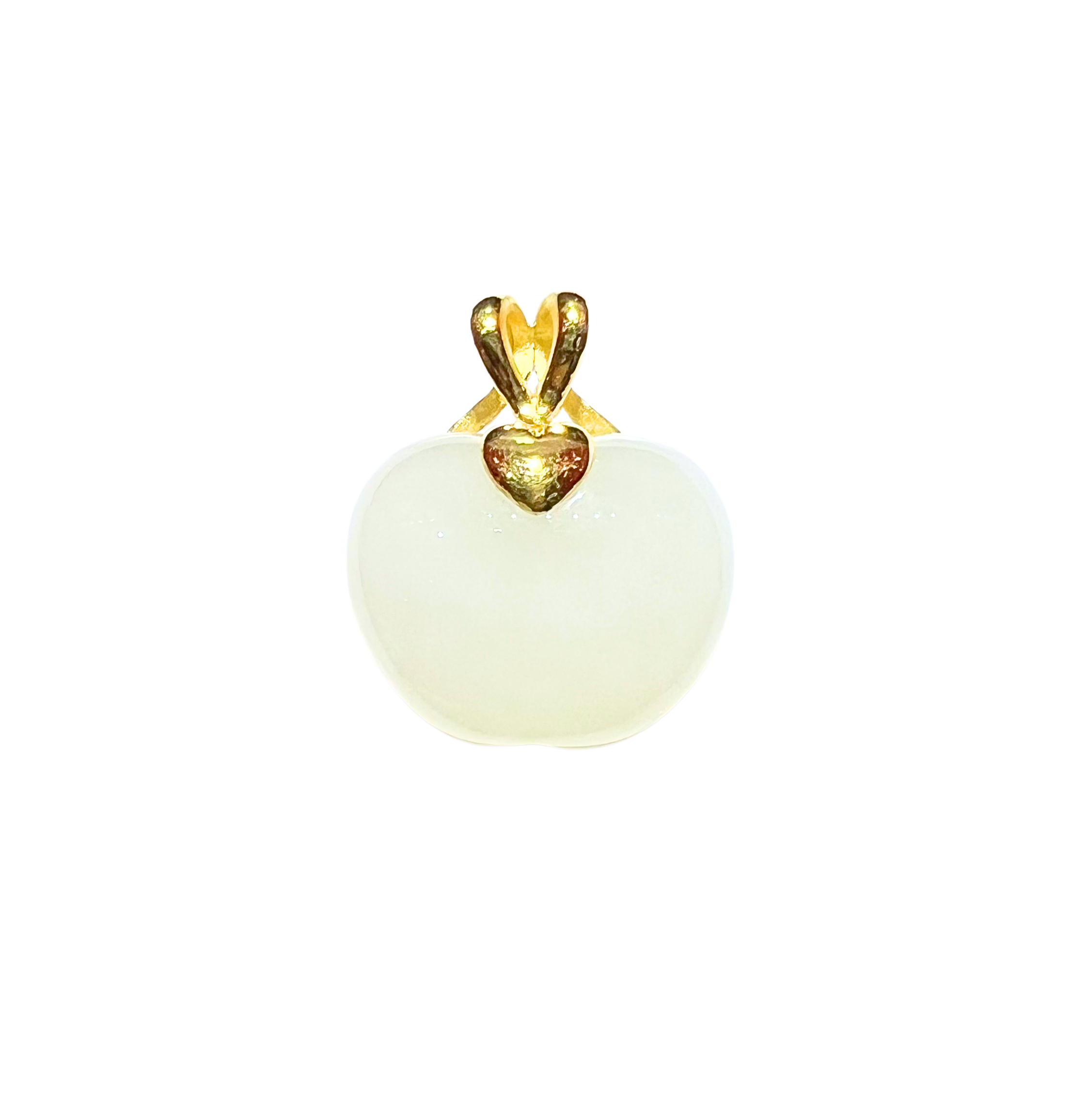 24K Hetian Jade Pendant (Apple)