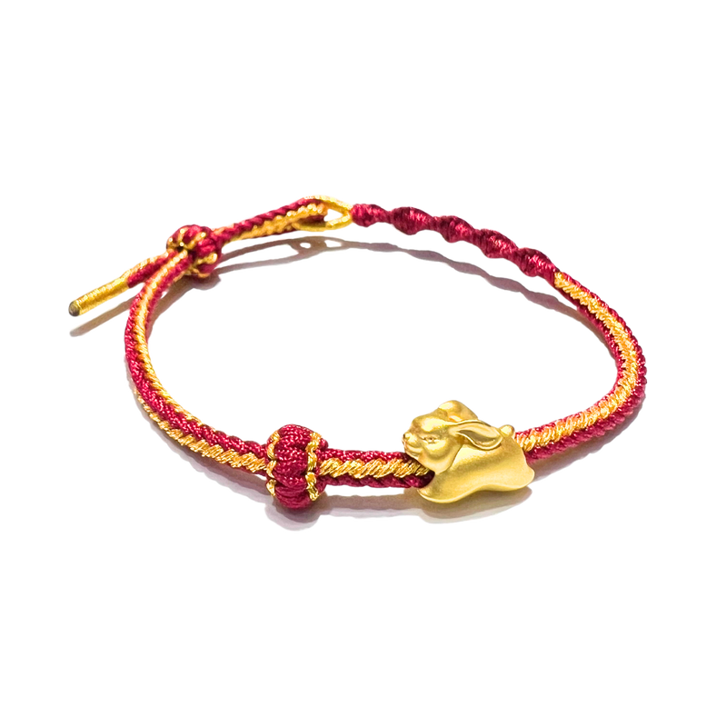 24 Gold Bracelet Chinese Zodiac (Rabbit)