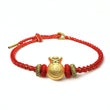 24K Gold Money Bag Charm Bracelet