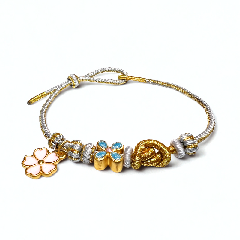 24K Gold Bracelet (Flower)