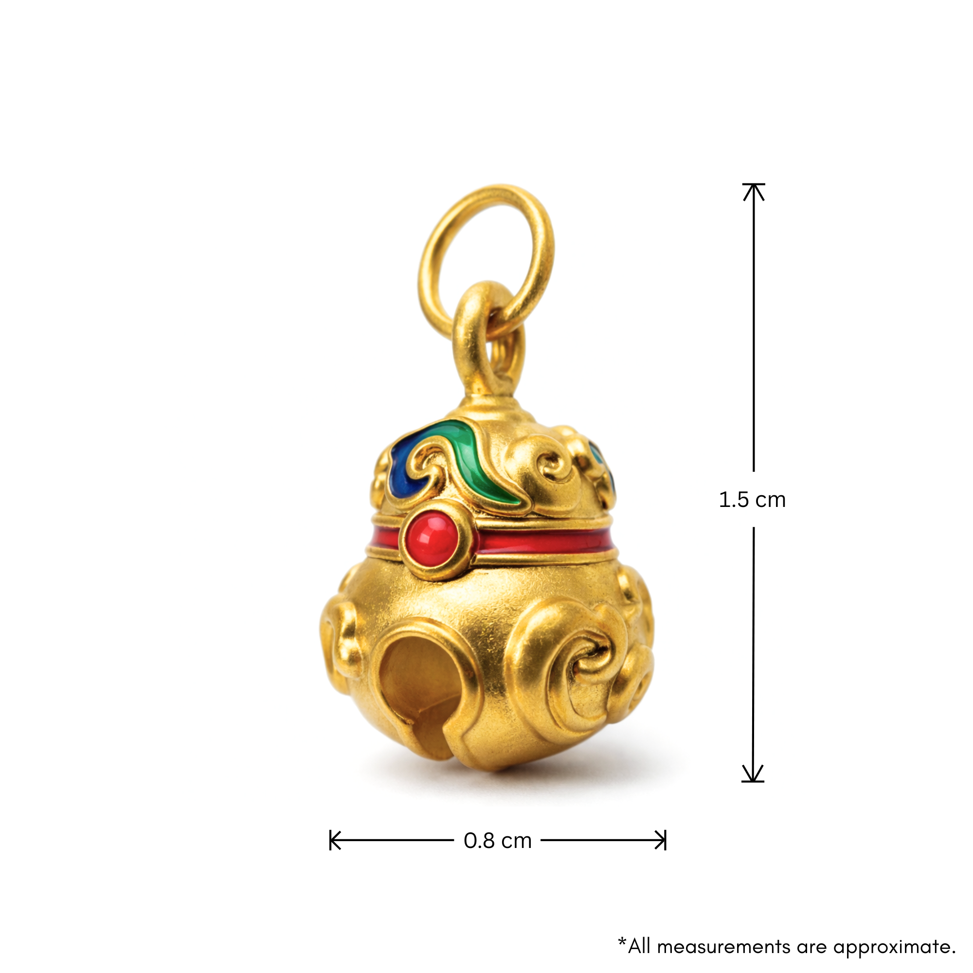 24k Gold Calabash Charm
